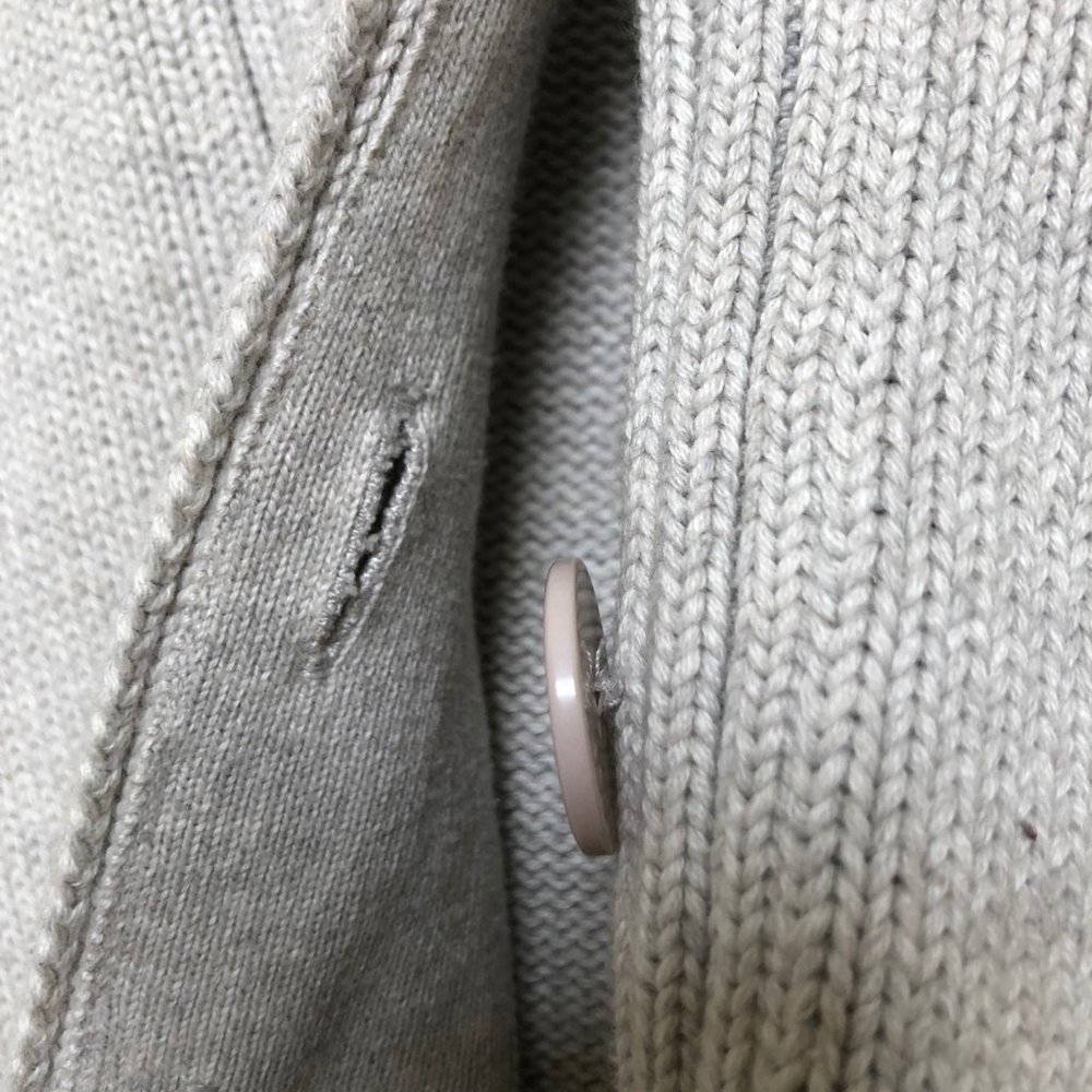 J. Crew Shawl Sweater. Beige. Size Small - Picture 2 of 8